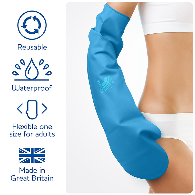 Features of bloccs full arm waterproof protector for adults