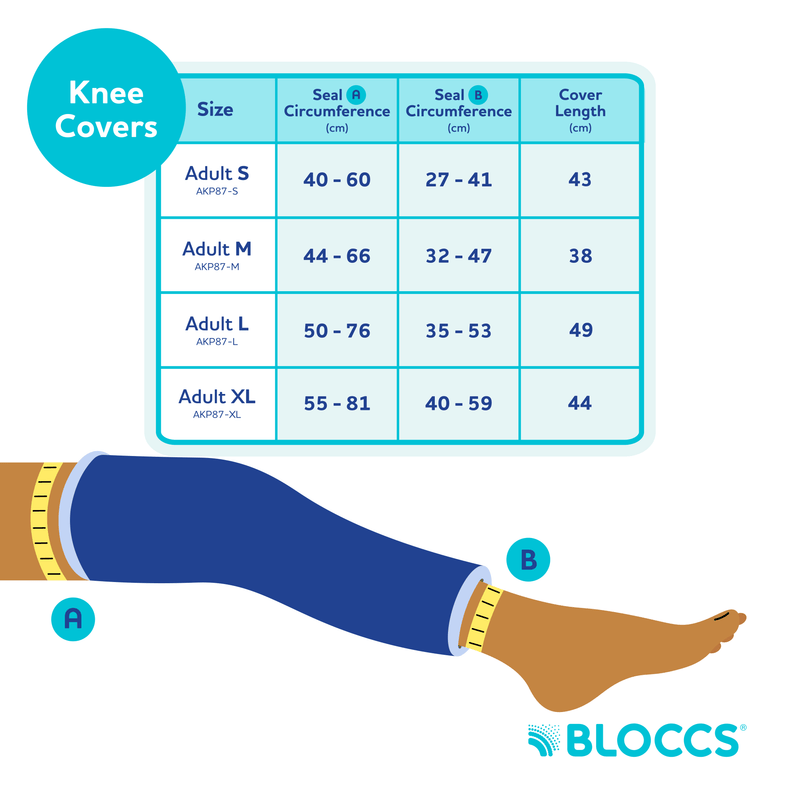 bloccs knee protector sizing guide