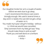 Anita's feedback on her waterproof arm cast protector