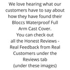 Check out more customer reviews on the Bloccs Arm Cast Protectors for Full Arm Casts