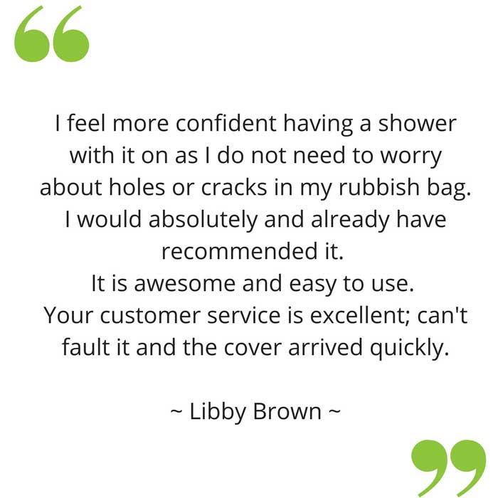 Libby's feedback on short leg waterproof covers