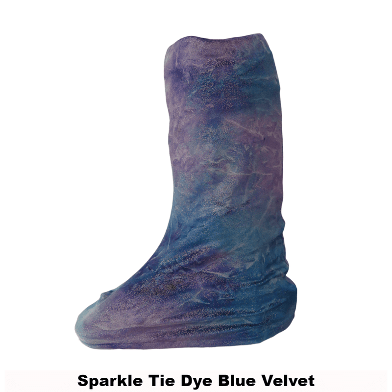 Moonboot Cover Sparkle Tie Dye Blue Velvet