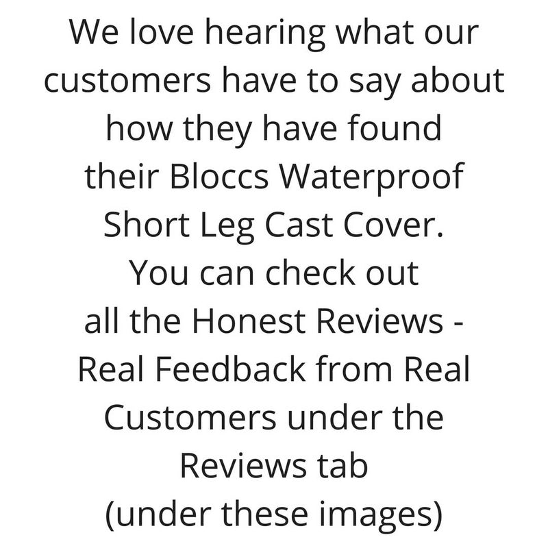 We love hearing what our customers have to say about their waterproof cast covers